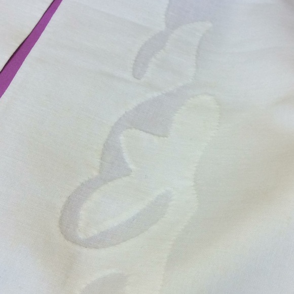 FINAL SALE PRICE Vintage White Design Flat Sheet & Pillow Case - Picture 3 of 4